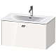 Купить Тумба белый глянец 82 см Duravit Brioso BR421201022 в магазине сантехники Santeh-Crystal.ru