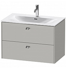 Тумба бетонно-серый матовый 82 см Duravit Brioso BR431201007