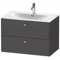 Тумба графит матовый 82 см Duravit Brioso BR431201049