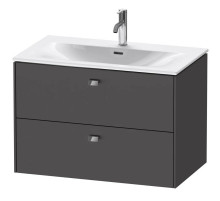 Тумба графит матовый 82 см Duravit Brioso BR431201049