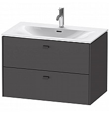 Тумба графит матовый 82 см Duravit Brioso BR431204949