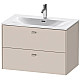 Купить Тумба тауп матовый 82 см Duravit Brioso BR431209191 в магазине сантехники Santeh-Crystal.ru