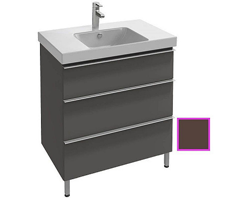 Купить Тумба ледяной коричневый глянец 77 см Jacob Delafon Odeon Up EB993-N23 в магазине сантехники Santeh-Crystal.ru