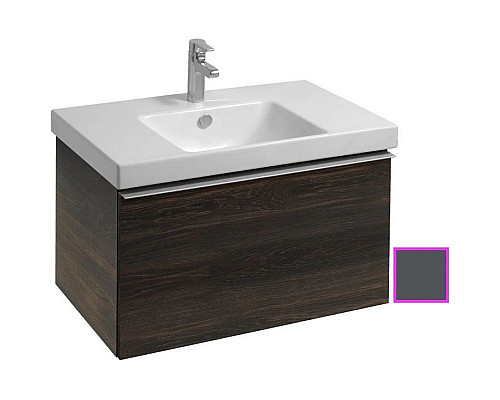 Купить Тумба серый антрацит глянец 77 см Jacob Delafon Odeon Up EB894-442 в магазине сантехники Santeh-Crystal.ru