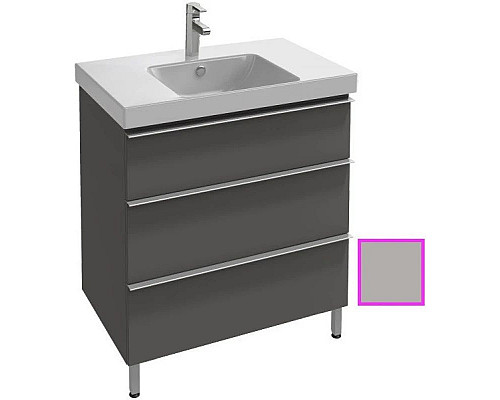 Заказать Тумба серый титан глянец 77 см Jacob Delafon Odeon Up EB993-N21 в магазине сантехники Santeh-Crystal.ru