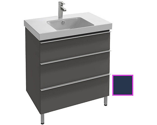 Купить Тумба темно-синий глянец 77 см Jacob Delafon Odeon Up EB993-G98 в магазине сантехники Santeh-Crystal.ru