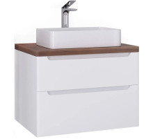 Тумба белый глянец 80 см Jorno Wood Wood.01.80/P/W + Wood.06.80/DW