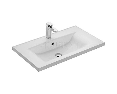 Купить Тумба с раковиной белый глянец 80,2 см Акватон Диор 1A1678K2DR010 в магазине сантехники Santeh-Crystal.ru