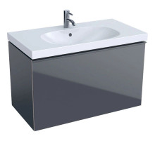Тумба темно-серый глянец/темно-серый матовый 89 см Geberit Acanto 500.612.JK.2