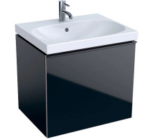 Тумба черный глянец/черный матовый 59,5 см Geberit Acanto 500.609.16.1