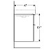 Купить Тумба песочный глянец 88,4 см Geberit Smyle Square 500.354.JL.1 в магазине сантехники Santeh-Crystal.ru