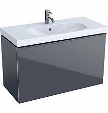 Тумба темно-серый глянец/темно-серый матовый 89 см Geberit Acanto 500.616.JK.2