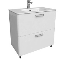 Тумба с раковиной белый глянец 82 см IDDIS Brick BRI80WFi95K