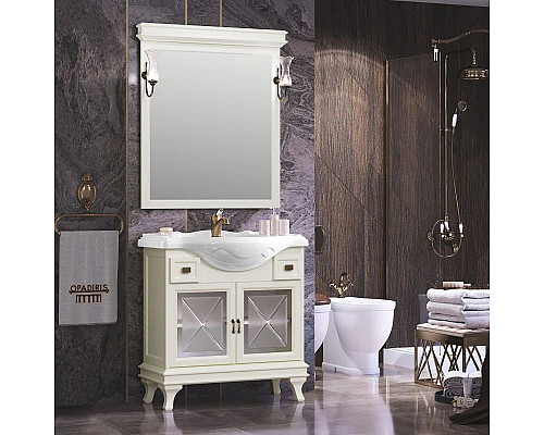 Приобрести Комплект мебели слоновая кость 86 см Opadiris Борджи в магазине сантехники Santeh-Crystal.ru