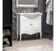Тумба с раковиной белый матовый 81 см Opadiris Брунелла