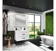 Комплект мебели белый матовый 81 см подвесной Opadiris Вегас