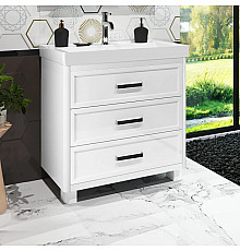 Тумба с раковиной белый матовый 81 см Opadiris Вегас