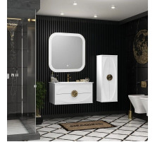 Комплект мебели белый глянец/золото 91 см Opadiris Ибица