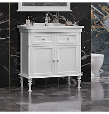 Тумба с раковиной белый матовый 86 см Opadiris Кантара