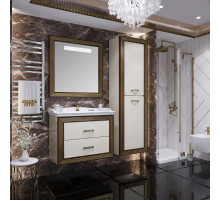 Комплект мебели белый золотая патина 80 см Opadiris Карат