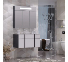 Комплект мебели белый/антрацит 91 см Opadiris Кристалл