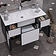 Купить Комплект мебели белый/антрацит 91 см Opadiris Кристалл в магазине сантехники Santeh-Crystal.ru