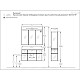Купить Комплект мебели белый/антрацит 91 см Opadiris Кристалл в магазине сантехники Santeh-Crystal.ru