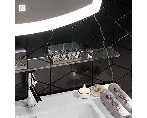 Заказать Тумба с раковиной белый глянец/светлый орех 91 см Opadiris Риголетто в магазине сантехники Santeh-Crystal.ru