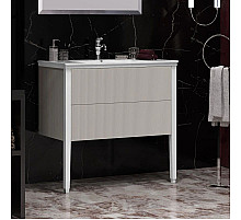 Тумба с раковиной серый/белый 91 см Opadiris Рубинно