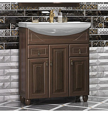 Тумба с раковиной орех антикварный 76 см Opadiris Тибет