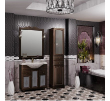 Комплект мебели орех антикварный 87 см с художественным стеклом Opadiris Тибет