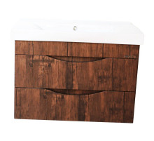 Тумба с раковиной орех 80,5 см Bellezza Санриса 4630113180434 + 4690311076878