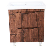 Тумба с раковиной орех 80,5 см Bellezza Санриса 4630113660431 + 4690311076878