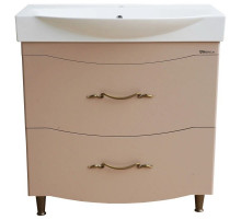 Тумба с раковиной капучино 86,5 см Bellezza Сесилия 4639714110451 + 4640021060780