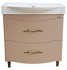 Тумба с раковиной капучино 86,5 см Bellezza Сесилия 4639714110451 + 4640021060780