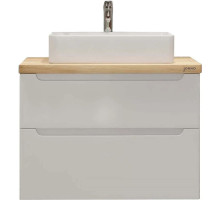 Тумба белый глянец 80 см Jorno Wood Wood.01.80/P/W + Wood.06.80/LW