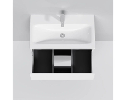 Купить Тумба с раковиной белый глянец 76 см Am.Pm Gem M90FHX07522WG + M90WCC0752WG в магазине сантехники Santeh-Crystal.ru