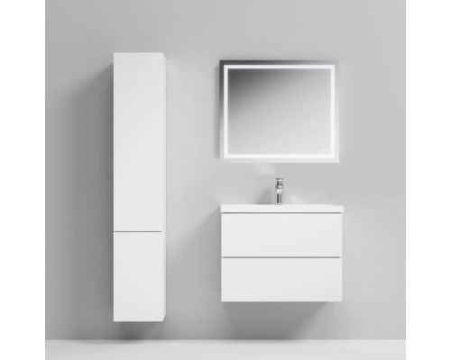 Купить Тумба с раковиной белый глянец 76 см Am.Pm Gem M90FHX07522WG + M90WCC0752WG в магазине сантехники Santeh-Crystal.ru