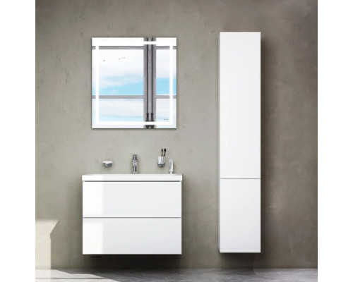 Купить Тумба с раковиной белый глянец 76 см Am.Pm Gem M90FHX07522WG + M90WCC0752WG в магазине сантехники Santeh-Crystal.ru