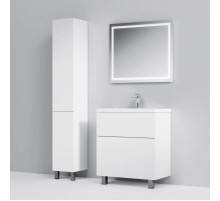 Комплект мебели белый глянец 80 см Am.Pm Gem M90FSX07522WG32 + M90WCC0752WG + M91AMOX0801WG