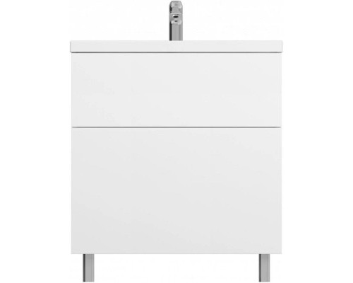 Приобрести Комплект мебели белый глянец 80 см Am.Pm Gem M90FSX07522WG32 + M90WCC0752WG + M91AMOX0801WG в магазине сантехники Santeh-Crystal.ru