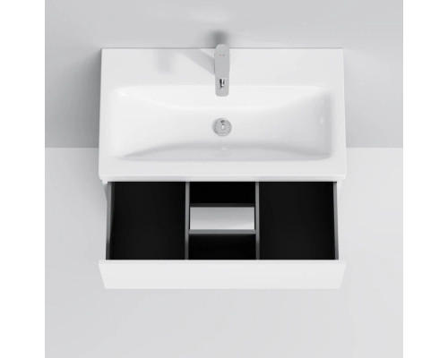 Приобрести Тумба с раковиной белый глянец 76 см Am.Pm Gem M90FSX07522WG32 + M90WCC0752WG в магазине сантехники Santeh-Crystal.ru