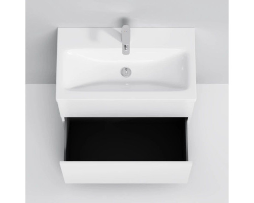 Приобрести Тумба с раковиной белый глянец 76 см Am.Pm Gem M90FSX07522WG32 + M90WCC0752WG в магазине сантехники Santeh-Crystal.ru