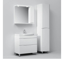 Комплект мебели белый глянец 80 см Am.Pm Like M80FSX0802WG + M80WCC0802WG + M80MPR0801WG