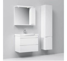 Комплект мебели белый глянец 80 см Am.Pm Like M80FHX0802WG + M80WCC0802WG + M80MPR0801WG