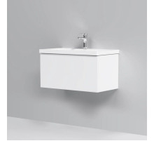 Тумба с раковиной белый глянец 76 см Am.Pm Gem M90FHX07521WG + M90WCC0752WG