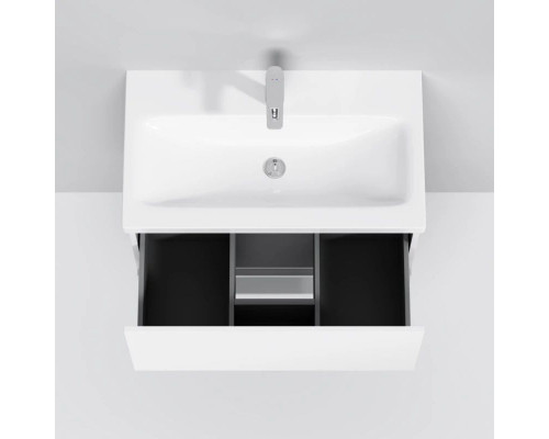 Приобрести Тумба с раковиной белый глянец 76 см Am.Pm Gem M90FHX07521WG + M90WCC0752WG в магазине сантехники Santeh-Crystal.ru