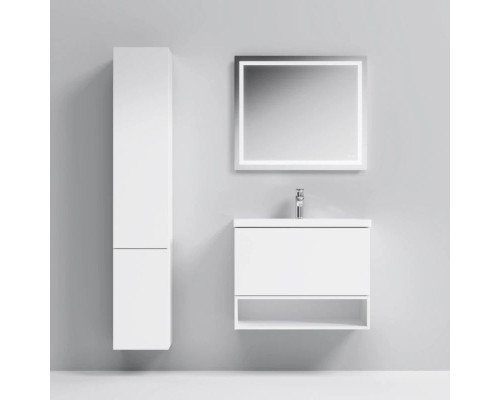 Приобрести Тумба с раковиной белый глянец 76 см Am.Pm Gem M90FHX07521WG + M90WCC0752WG в магазине сантехники Santeh-Crystal.ru