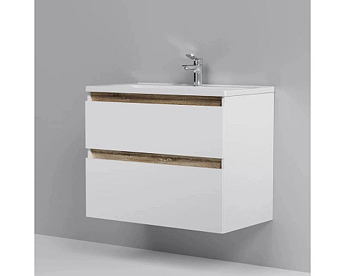 Приобрести Комплект мебели белый глянец 80 см Am.Pm X-Joy M85AFHX0802WG + M85AWCC0802WG + M91AMOX0803WG в магазине сантехники Santeh-Crystal.ru