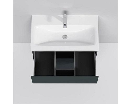 Приобрести Комплект мебели графит матовый 80 см Am.Pm Gem M90FHX07522GM + M90WCC0752WG + M91AMOX0801WG в магазине сантехники Santeh-Crystal.ru